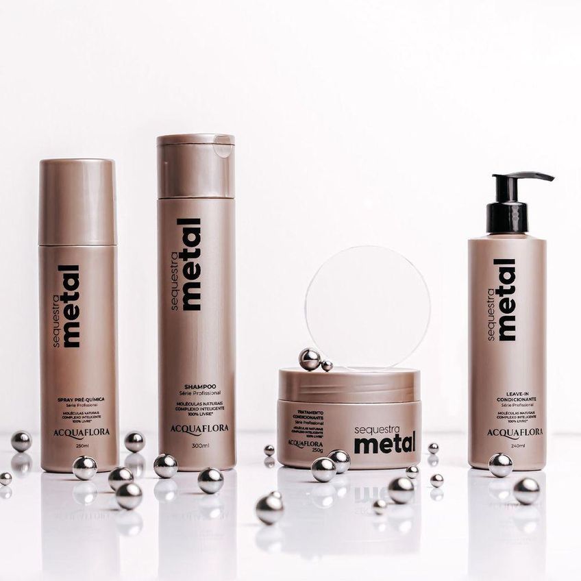 Shampoo Acquaflora Sequestra Metal Limpeza Detox 300ml Multicolorido - imagem 3