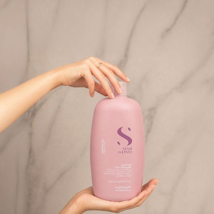 Semi Di Lino Moisture Nutritive - Low Shampoo Hidratação Equilibrada 1l Alfaparf - imagem 2