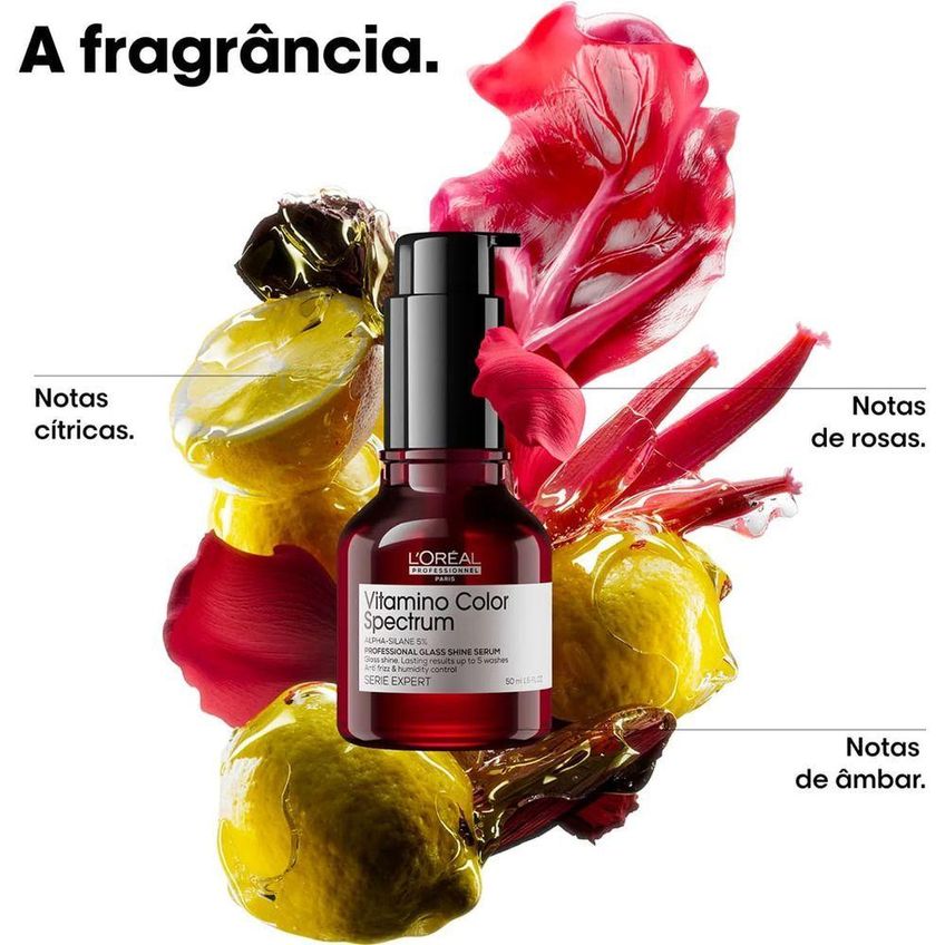 Sérum Capilar Vitamino Color Spectrum Glass Shine Brilho Espelhado 50ml L'Oréal Paris - imagem 5