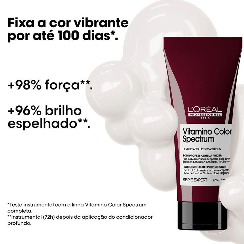 Kit De Tratamento Capilar Vitamino Color Spectrum Home Care Proteção Da Cor Por Até 100 Dias L'oréal - imagem 5