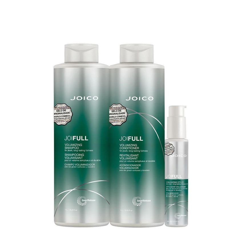 Kit De Tratamento Capilar Joifull Volumizing Smart Release Com Shampoo 1l Condicionador 1l Joico - imagem 3