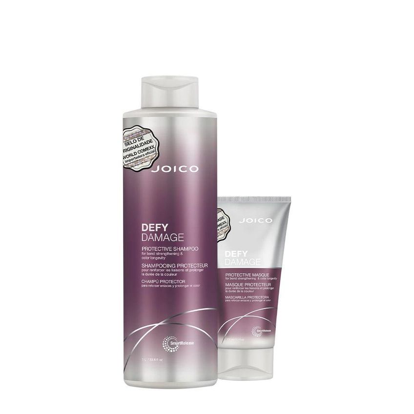 Kit De Cuidados Capilares Defy Damage Limpeza E Tratamento Shampoo E Máscara Joico - imagem 3