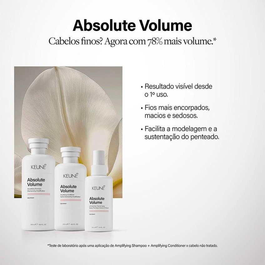 Shampoo Keune Absolute Volume Com Efeito De Volume 1L - imagem 4