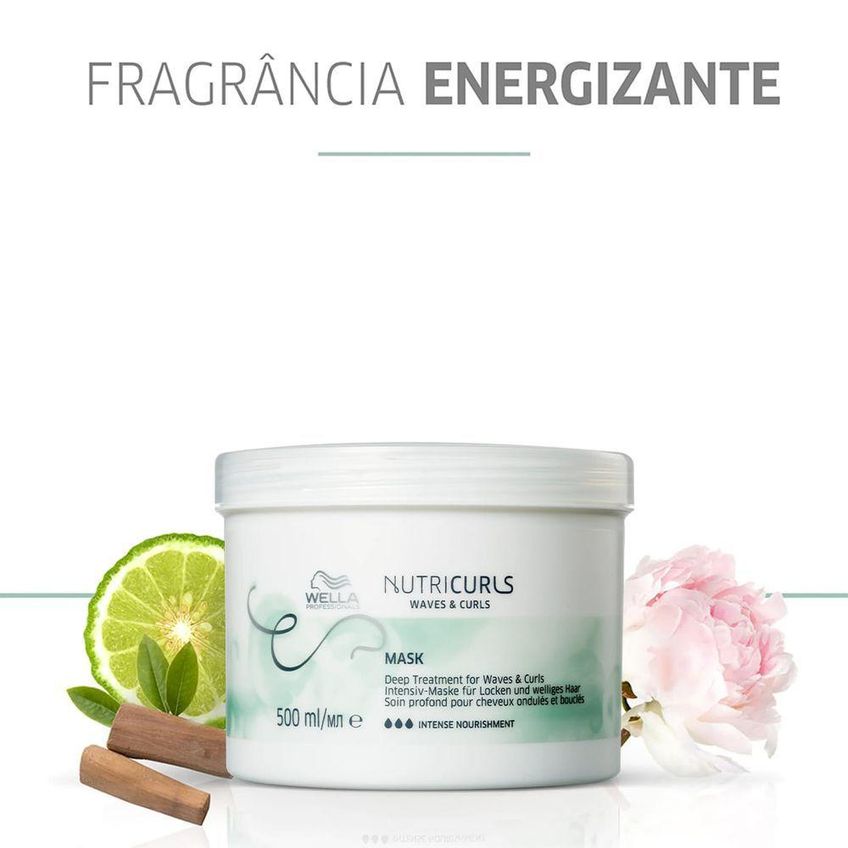 Kit De Tratamento Capilar Nutricurls Nutrição Profunda E Definição De Cachos Multicolorido Wella 1L - imagem 4