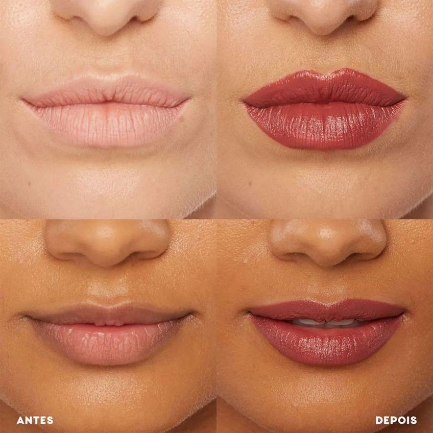 Batom The Lipstick Sienna Nude Pigmentação Suave Cobertura Semi-matte 2g Oceane - imagem 4