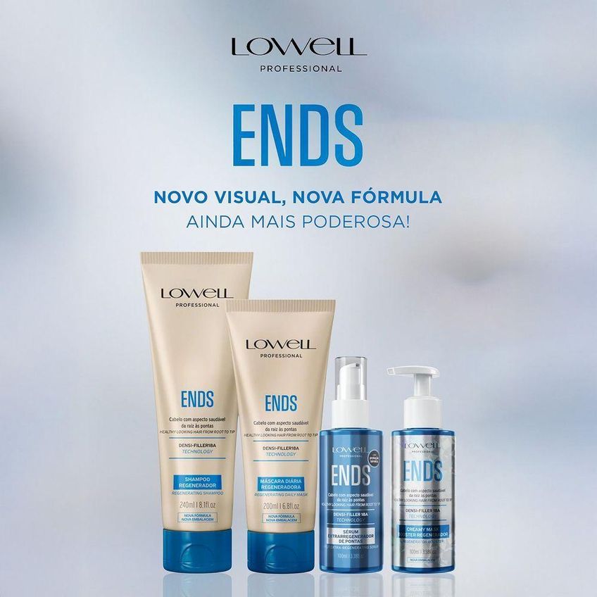 Regenerador De Pontas Ends Extra Toque Macio Multicolorido Lowell 100ml - imagem 3