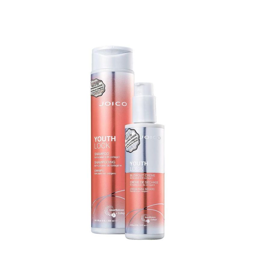 Kit De Tratamento Capilar Youthlock Collagen Zero Frizz Com Shampoo 300ml Joico - imagem 5