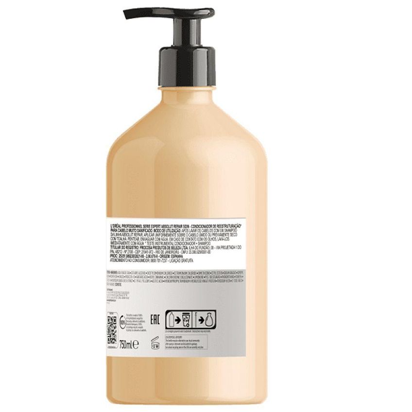 Condicionador Serie Expert Absolut Repair Gold Quinoa Protein Multicolorido L'Oréal Paris - imagem 3