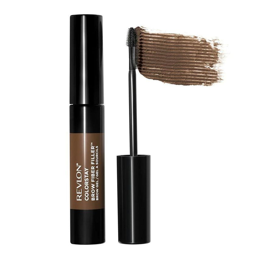 Gel De Sobrancelha Colorstay Brow Fiber Filler Medium Brown 303 Com Fibras 6,8ml Revlon - imagem 2