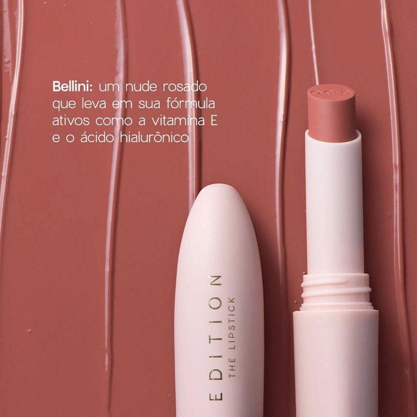 Batom Bellini Nude Cremoso Com Vitamina E Esqualano 3,2g Oceane - imagem 4