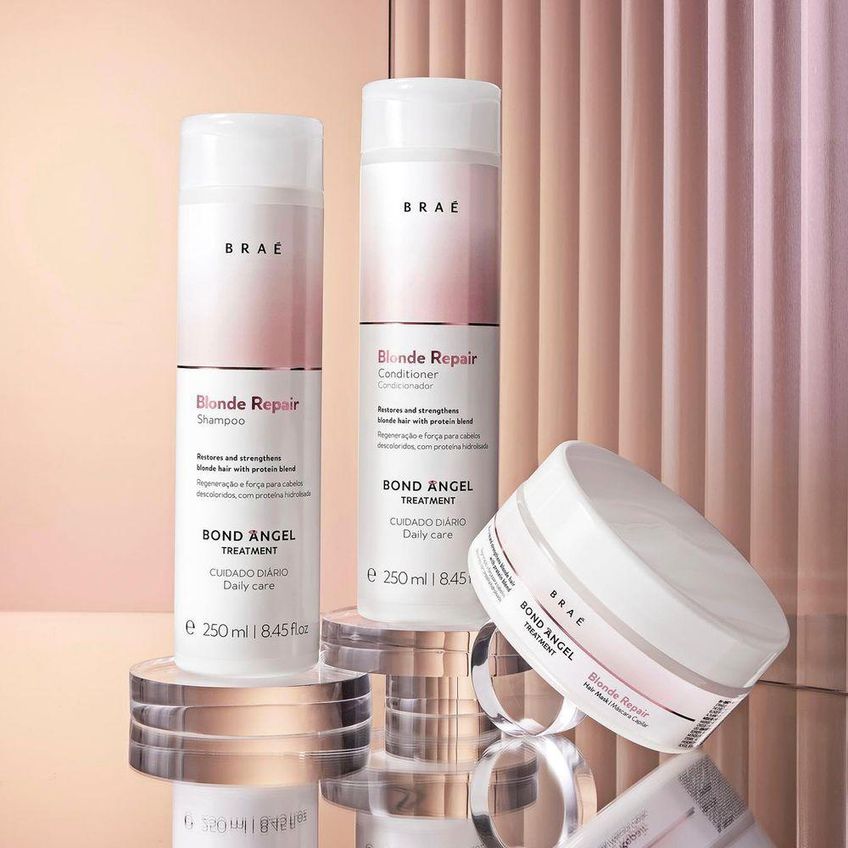 Condicionador Blond Repair Hidratação Intensa Multicolorido Braé 250ml - imagem 2