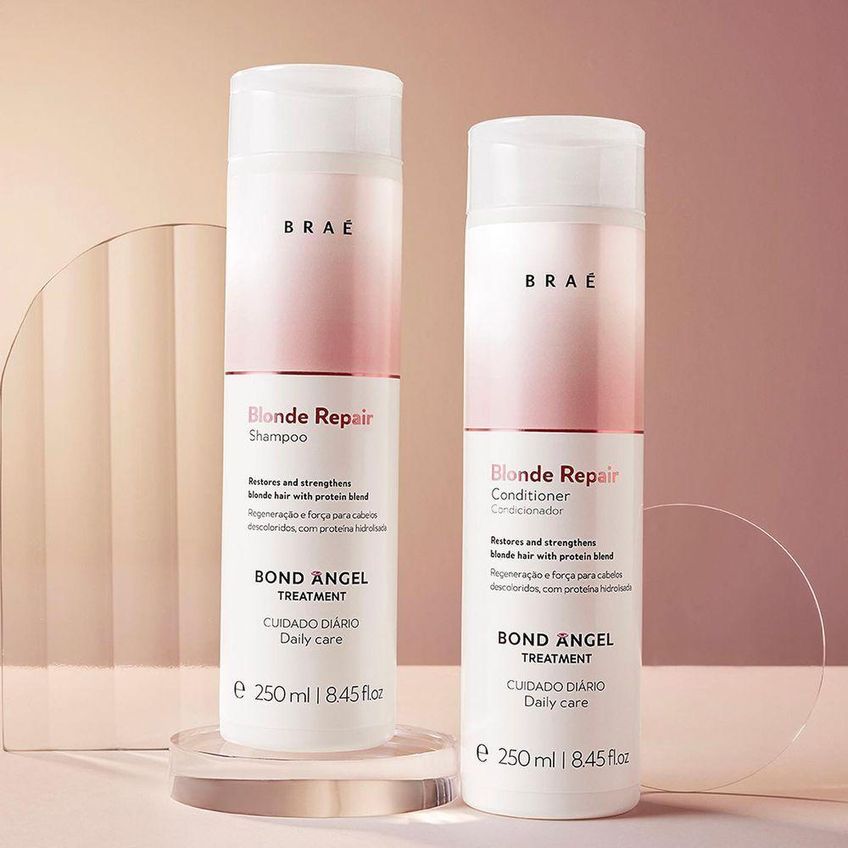 Condicionador Blond Repair Hidratação Intensa Multicolorido Braé 250ml - imagem 3