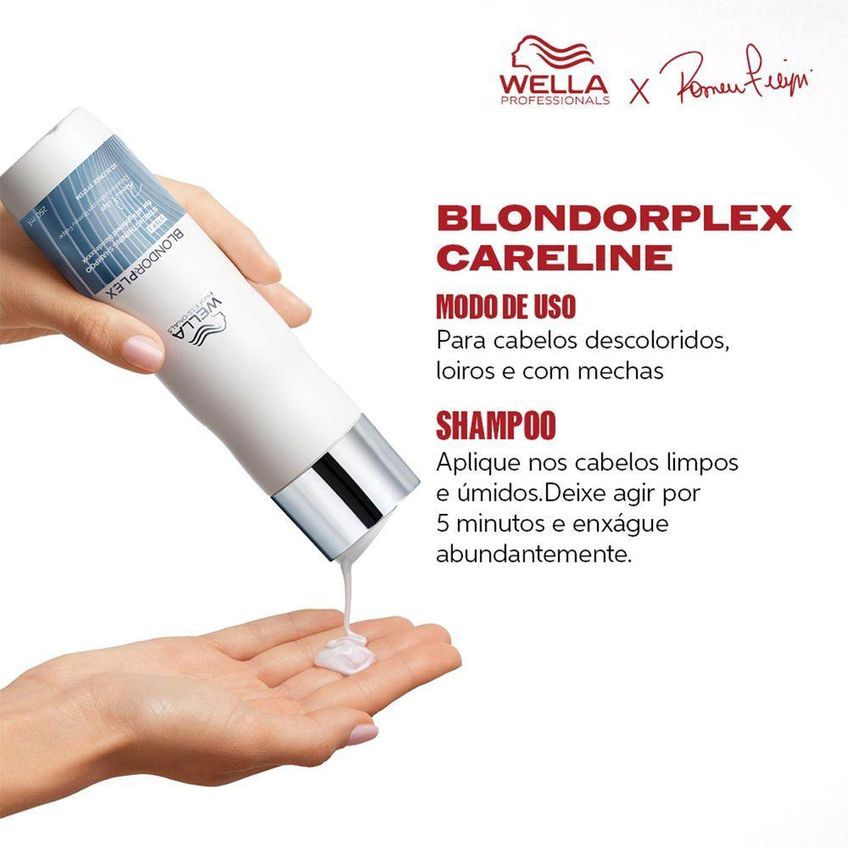 Shampoo Wella Professionals Blondorplex Limpeza Suave E Reparação 250ml - imagem 3