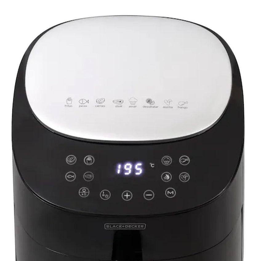 Air Fryer 4,5 Litros Black+decker Afmdv360-b2, Visor Frontal Digital - 220 Volts - imagem 5