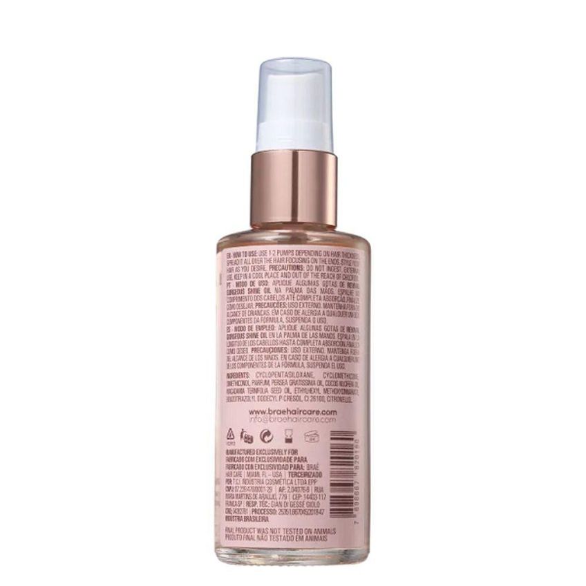 Óleo Capilar Revival Gorgeous Shine 60ml Multicolorido Braé - imagem 2