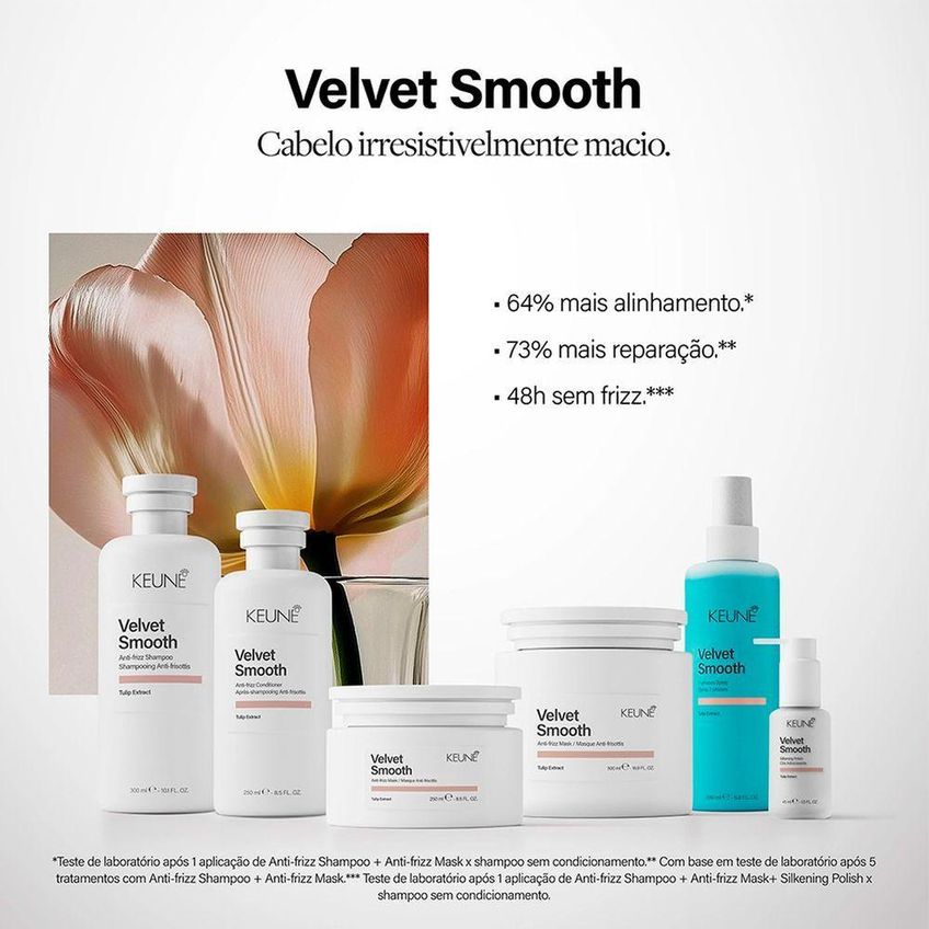 Condicionador Keune Velvet Smooth Hidratação Disciplinante 250ml - imagem 5