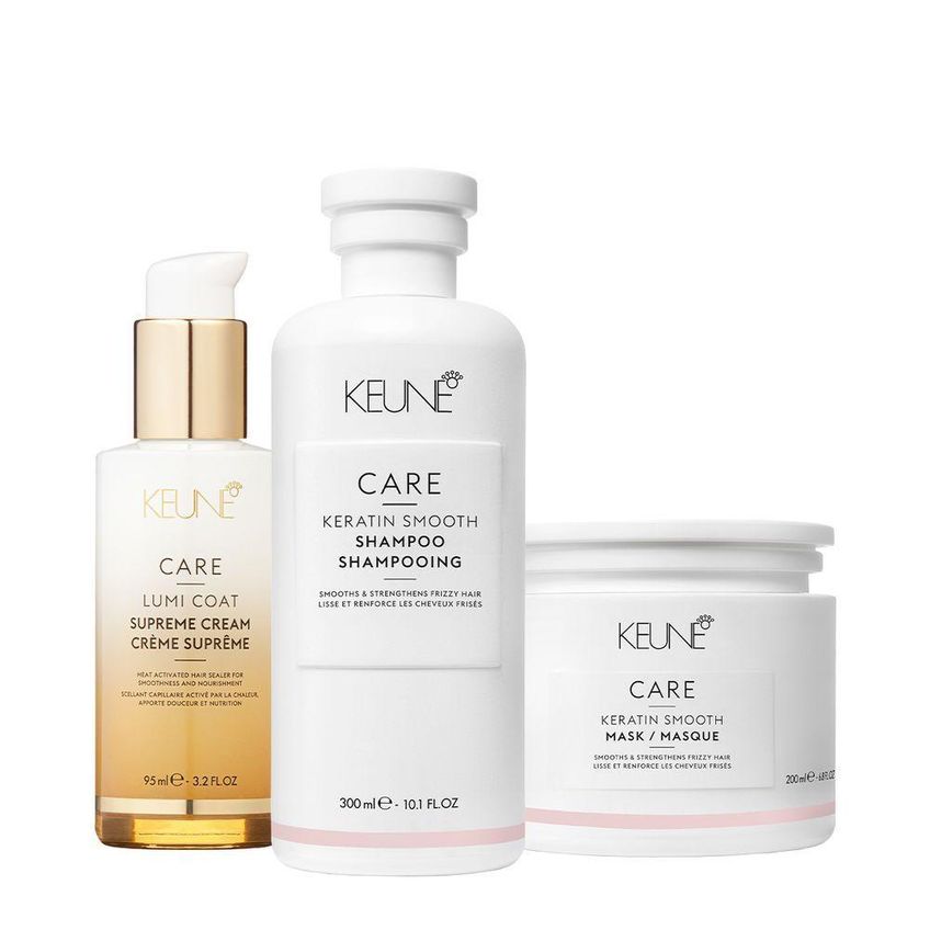 Kit De Tratamento Capilar Care Keratin Smooth Shampoo Máscara E Lumi Coat Supreme Cream Finalizador - imagem 5