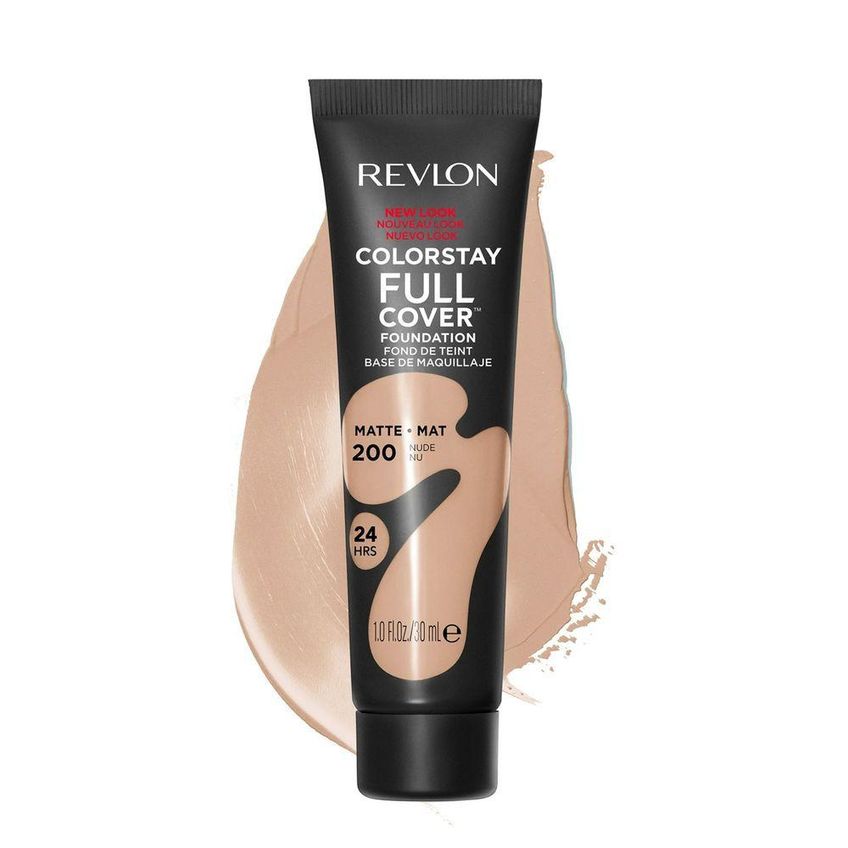 Base Líquida Colorstay Full Cover Cobertura Alta FPS 35 200 Nude Revlon - imagem 3