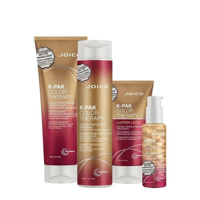 Kit De Tratamento Para Cabelos K-pak Color Therapy Proteção Da Cor Multicolorido Joico Shampoo 300ml - imagem 3