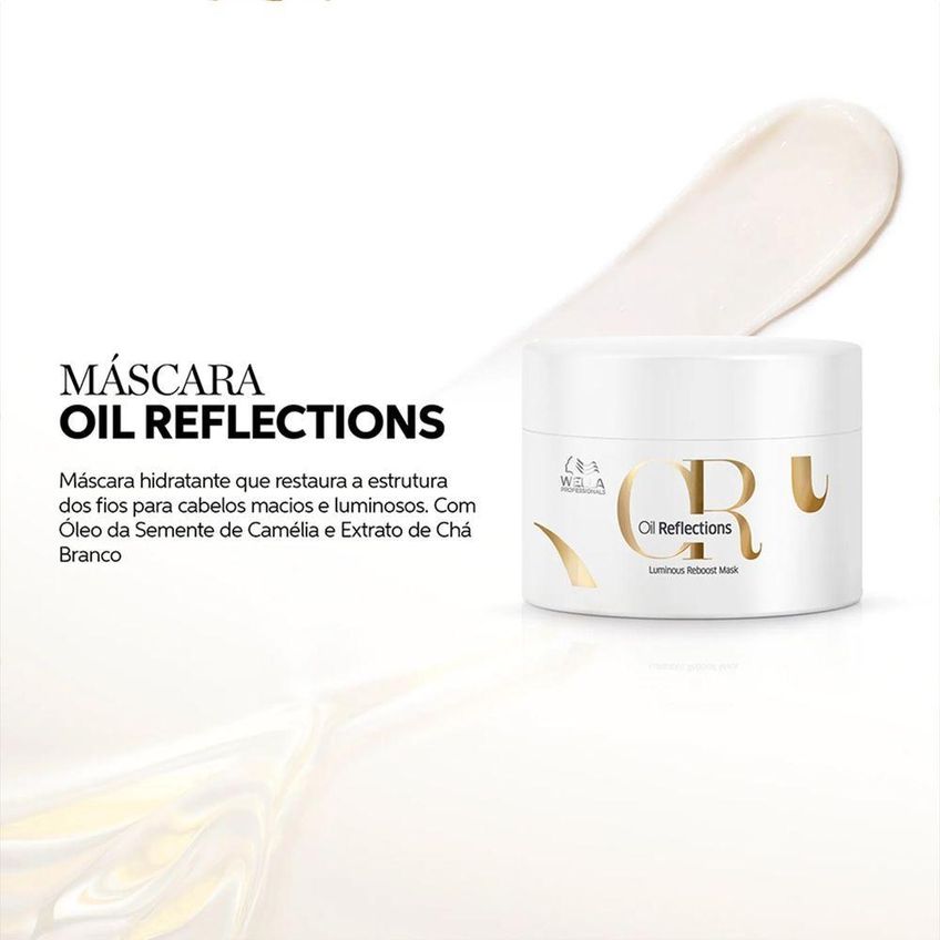 Kit Máscara Capilar Oil Reflections 150ml Extra 2 Unidades Wella - imagem 3