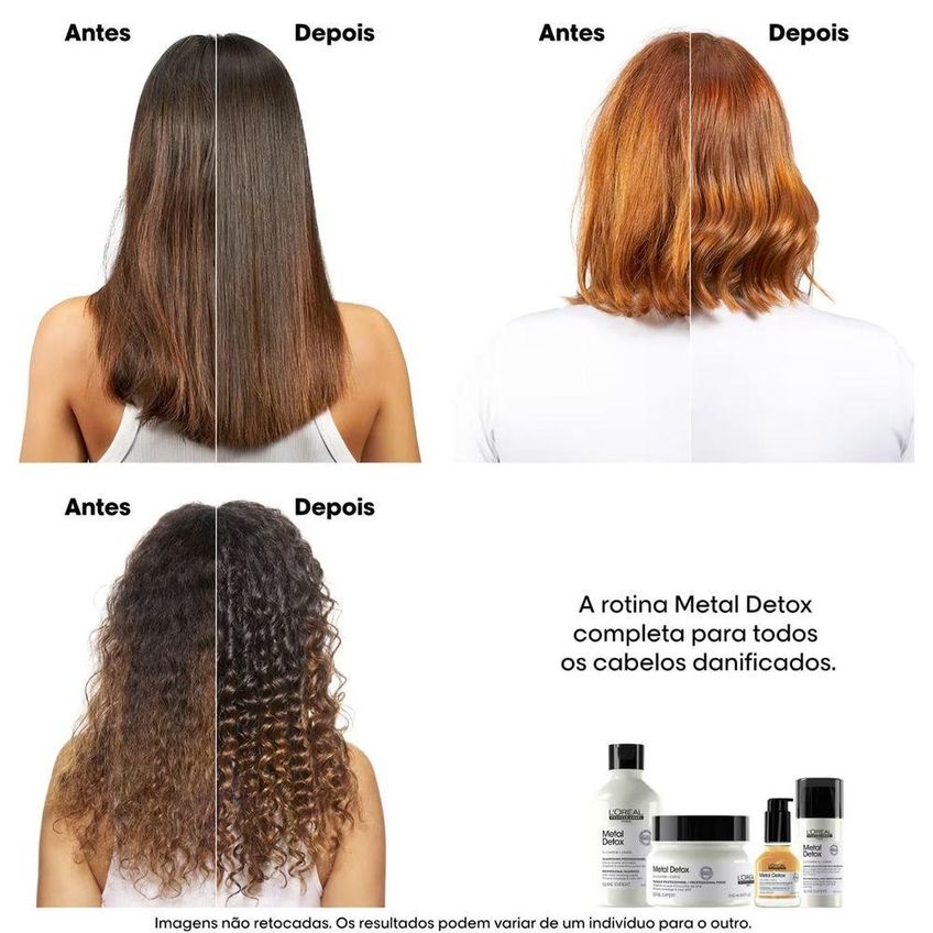 Shampoo Metal Detox Com Toque Macio Refil 500ml L'oréal Paris - imagem 4