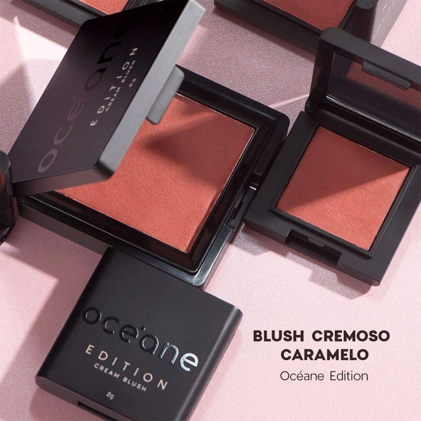 Blush Cremoso Edition Caramel Mini 2g Multicolorido Efeito Matte Oceane - imagem 4