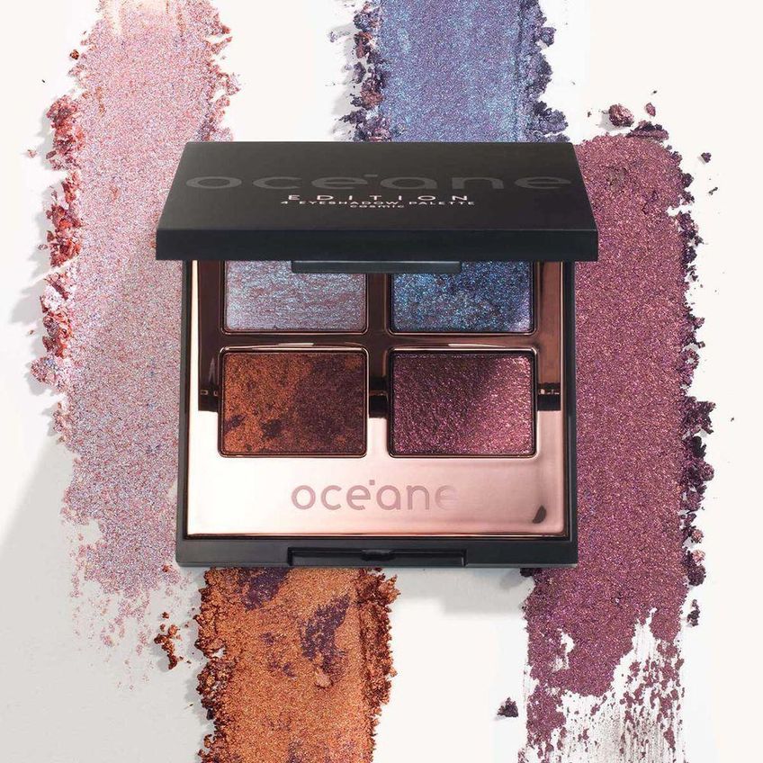 Kit De Maquiagem Mini Kit 5 Pincéis Palette Cosmic 4 Eyeshadow 4,5g Oceane - imagem 5