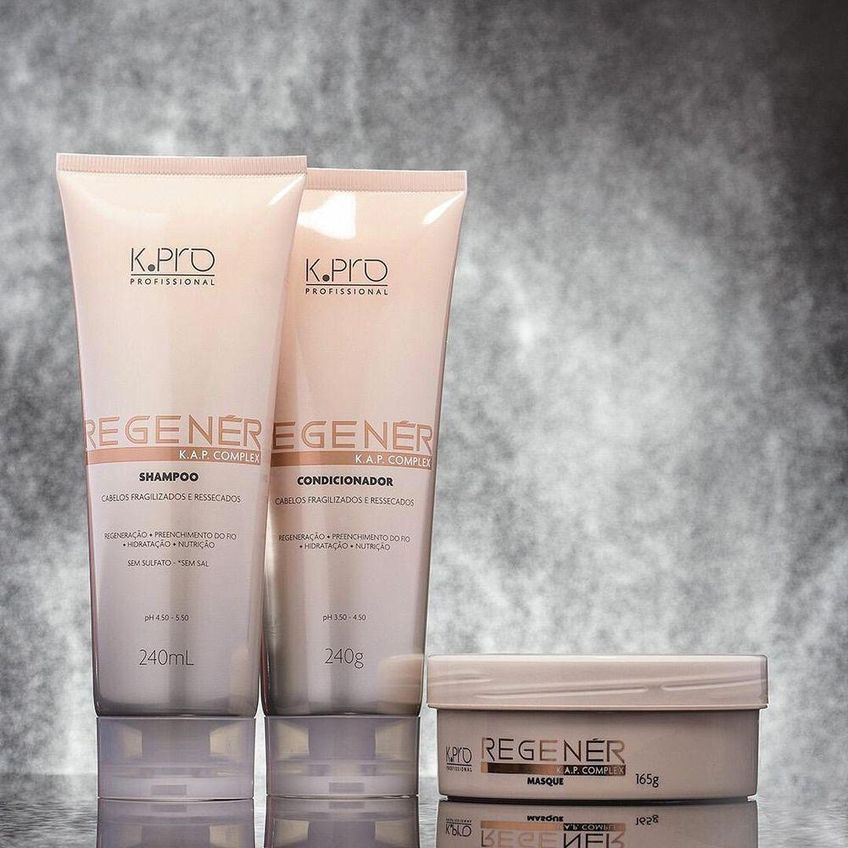 Kit De Cuidados Com O Cabelo Regenér Home Care Com Ácido Hialurônico Shampoo 240ml Condicionador - imagem 5