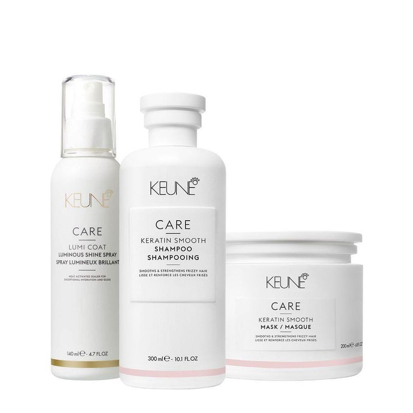 Kit De Tratamento Capilar Care Keratin Smooth Shampoo Máscara E Lumi Coat Finalizador Redução - imagem 4