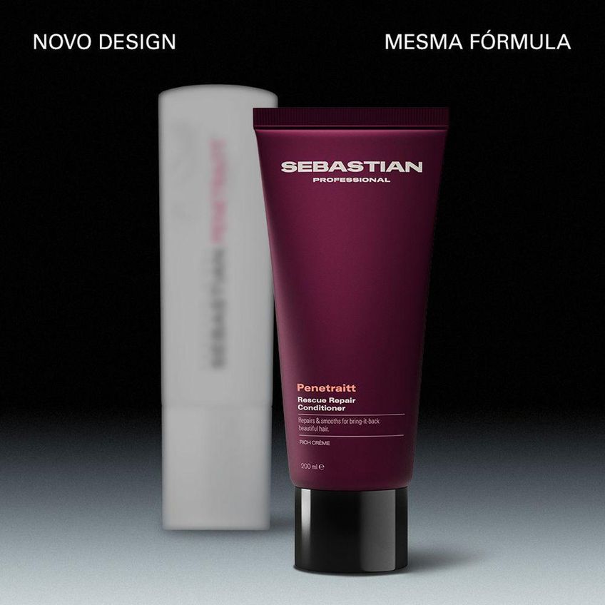 Condicionador Penetraitt Reconstrução Intensa Fios Danificados 200ml Sebastian Professional - imagem 3