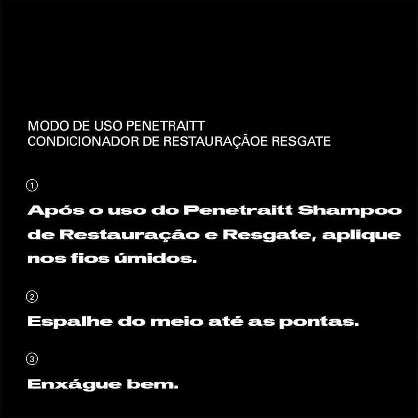 Condicionador Penetraitt Reconstrução Intensa Fios Danificados 200ml Sebastian Professional - imagem 4
