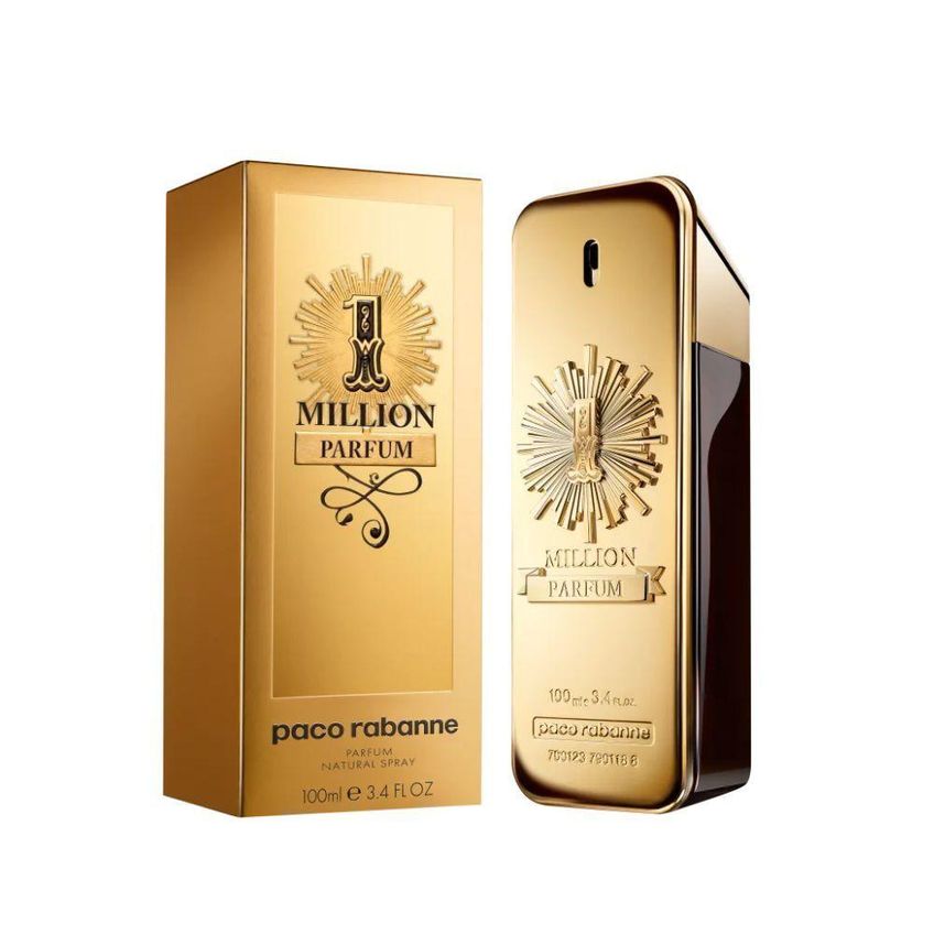 Perfume Masculino One Million Parfum 100ml Dourado Couro Paco Rabanne - imagem 3