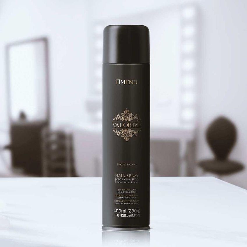 Kit De Produtos Para Cabelo Valorize Mousse E Spray Fixador Ultra Forte Médio Multicolorido Amend - imagem 3