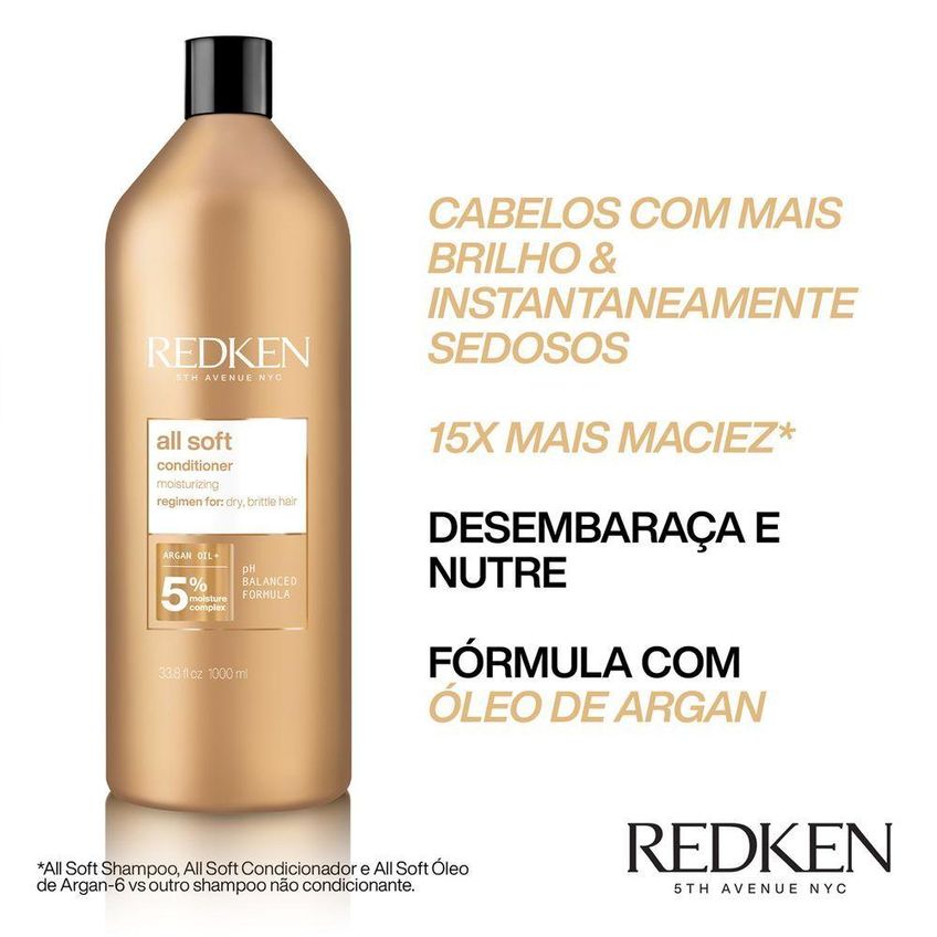 Condicionador Redken All Soft Hidratação Profunda - imagem 2