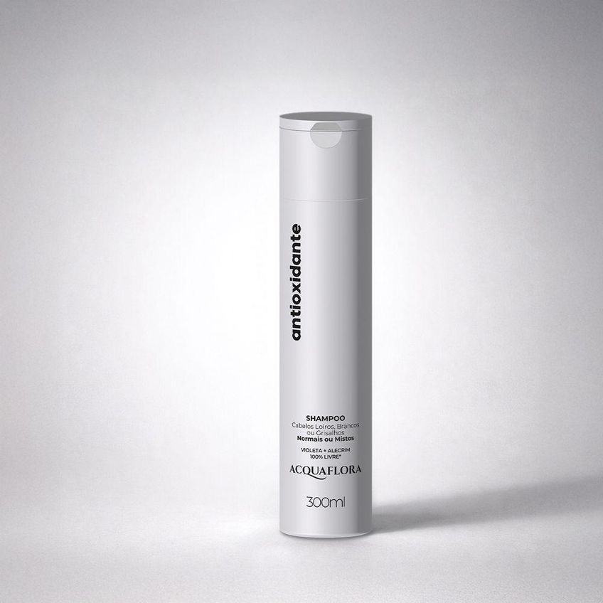 Shampoo Desamarelador Antioxidante Com Ação Desamareladora Transparente Acquaflora 300ml - imagem 2