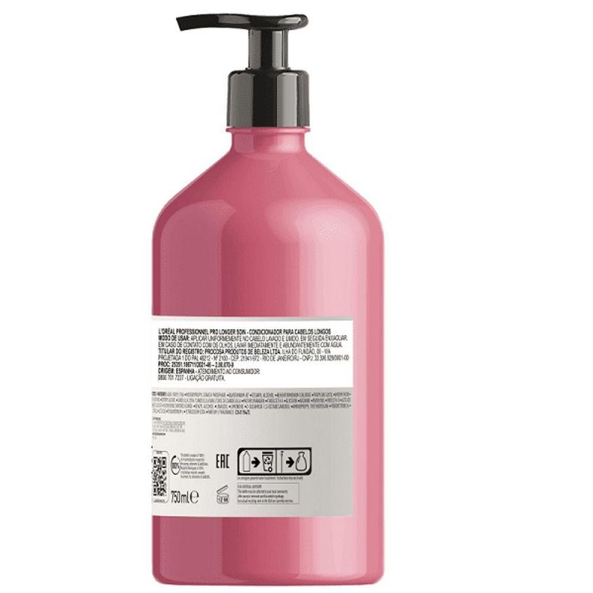 Condicionador Serie Expert Pro Longer Para Cabelos Longos Com Pontas Afinadas Multicolorido 750ml - imagem 2
