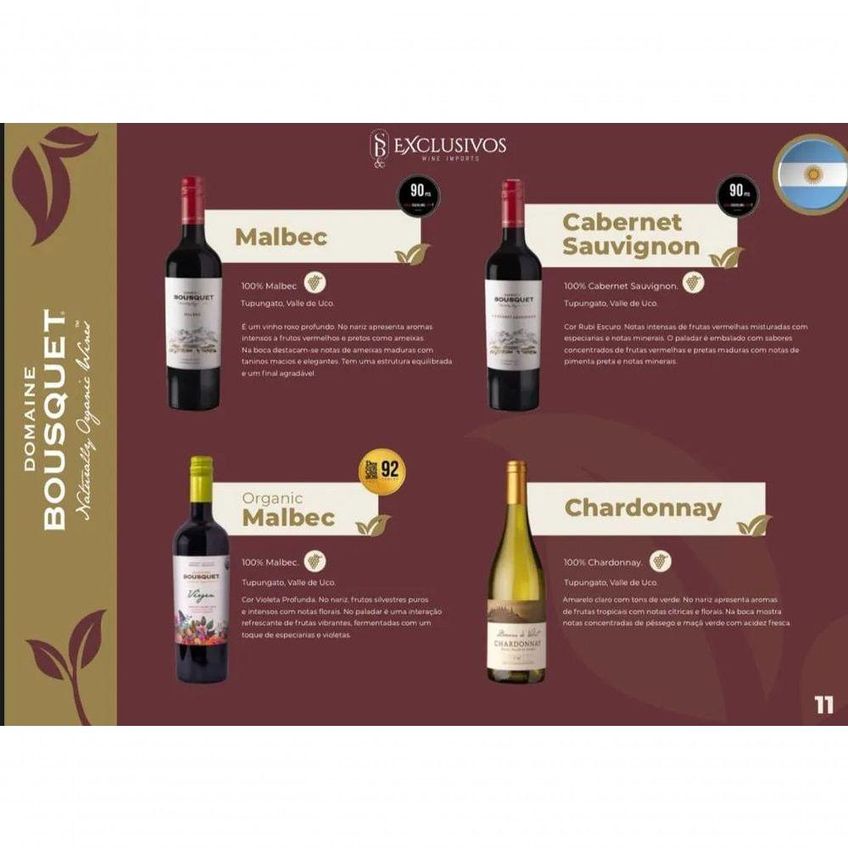 Vinho Tinto Seco Orgânico Domaine Bousquet Malbec 750ml - imagem 2