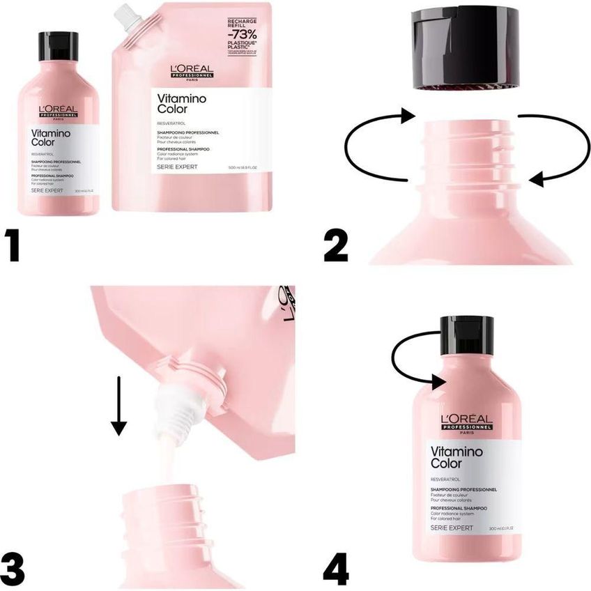 Shampoo Vitamino Color Resveratrol Preserva A Cor 500ml L'Oréal Paris - imagem 5