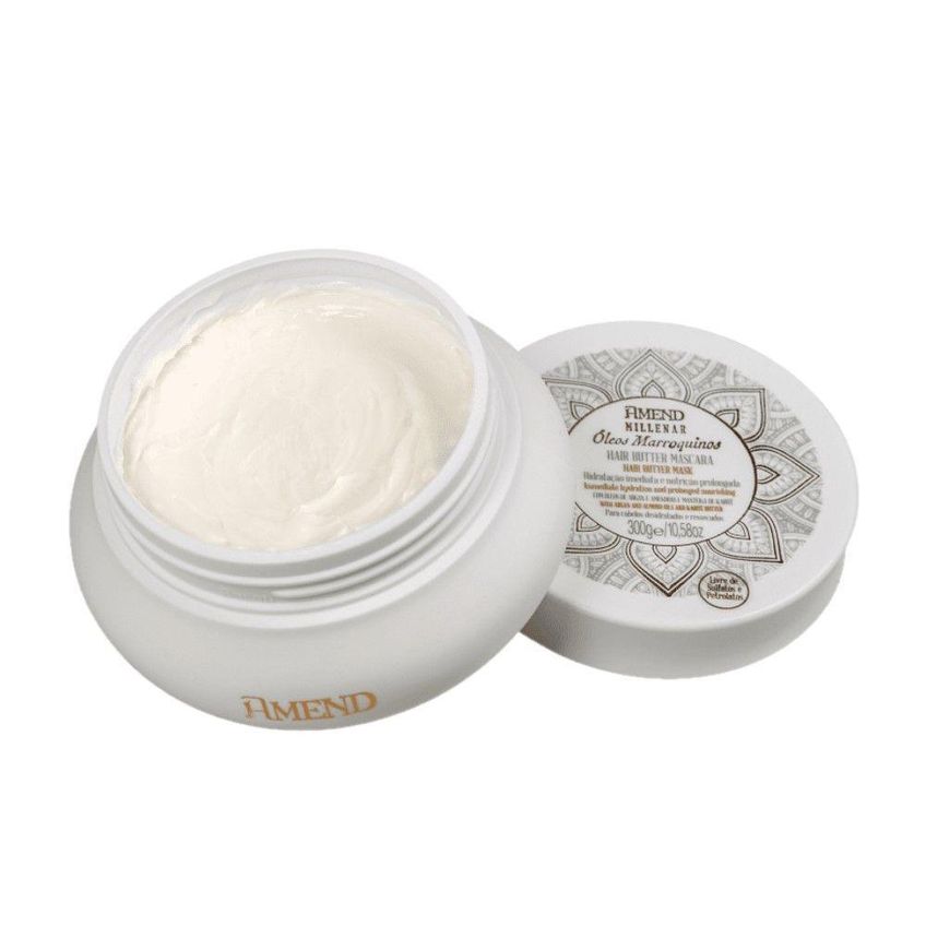 Máscara Capilar Millenar Óleos Marroquinos Hair Butter Multicolorido Amend 300g - imagem 3