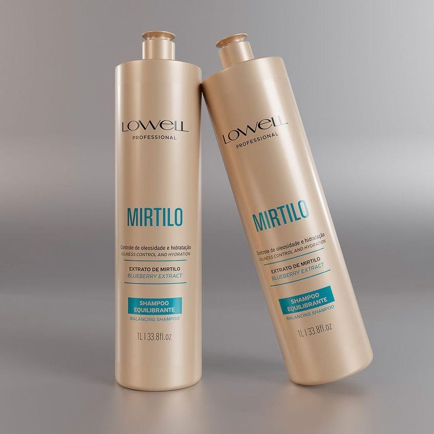 Shampoo E Condicionador Extrato De Mirtilo Duo Transparente Lowell 250ml - imagem 2