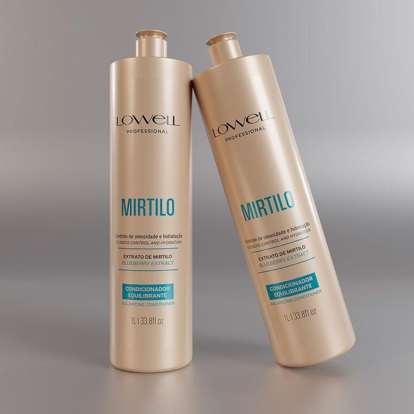 Shampoo E Condicionador Extrato De Mirtilo Duo Transparente Lowell 250ml - imagem 4