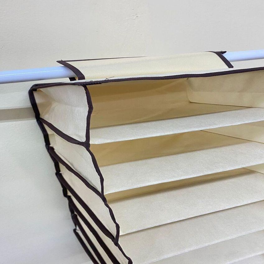 Organizador Guarda Roupa 6 Prateleiras Em Polipropileno Multiuso Para Closet Transparente Yeet - imagem 3