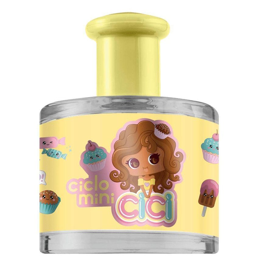 Mini Colônia Cici Mel Perfume Infantil Feminino Com Toque Adocicado 100ml Ciclo Cosméticos - imagem 2