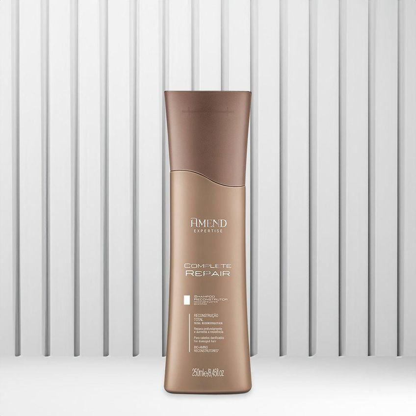 Kit De Tratamento Capilar Complete Repair Shampoo E Fluído Antiumidade Multicolorido Amend - imagem 4