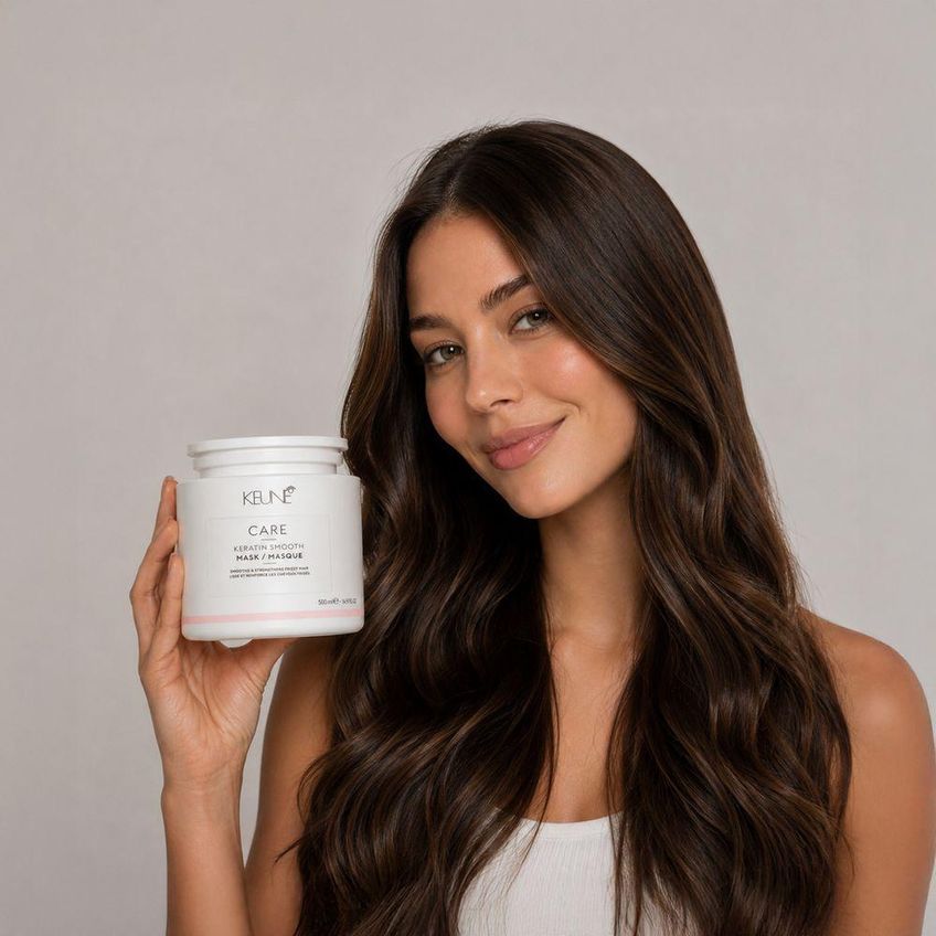 Máscara Capilar Keratin Smooth Redução De Frizz 500ml Keune - imagem 4