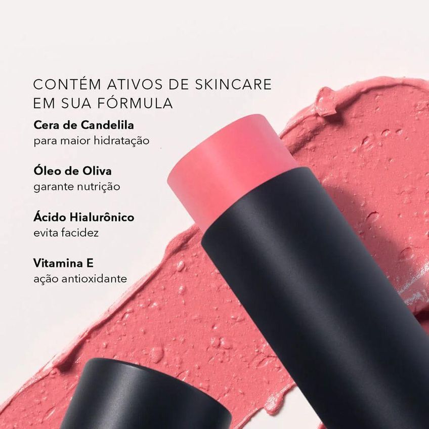 Kit De Maquiagem Edition Blush Acetinado Contorno Matte Rosa Oceane - imagem 4