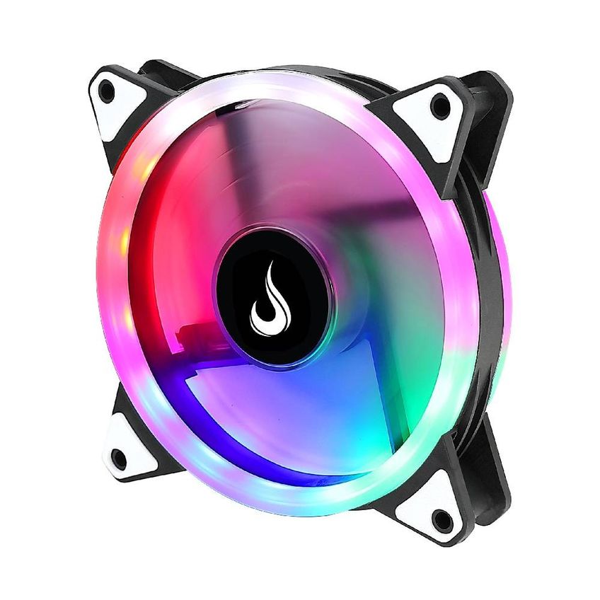 Cooler Fan Rise Mode Galaxy 120mm RGB Rainbow 1500RPM Preto - RM-FRM-02-RGB - imagem 3