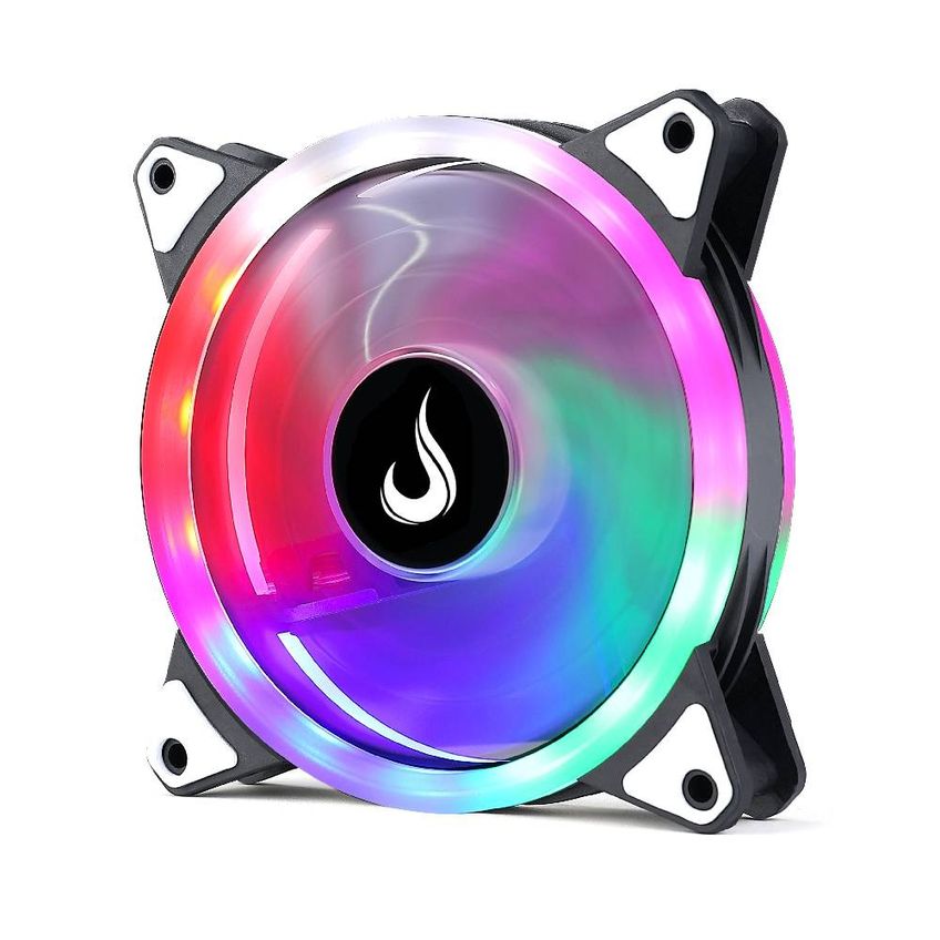Cooler Fan Rise Mode Galaxy 120mm RGB Rainbow 1500RPM Preto - RM-FRM-02-RGB - imagem 4