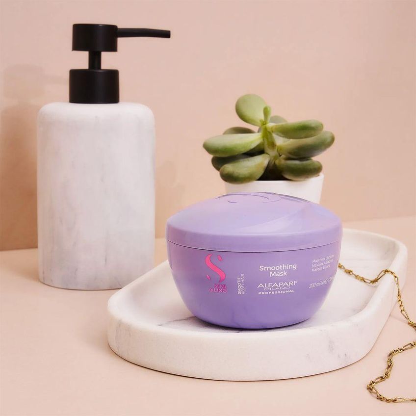 Máscara Capilar Semi Di Lino Smooth Hidratação Intensa 200ml Alfaparf - imagem 3