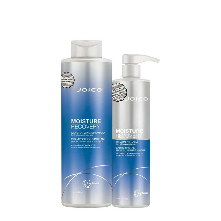 Kit De Tratamento Capilar Moisture Recovery Smart Release Com Shampoo 1l E Máscara 500ml Joico - imagem 4